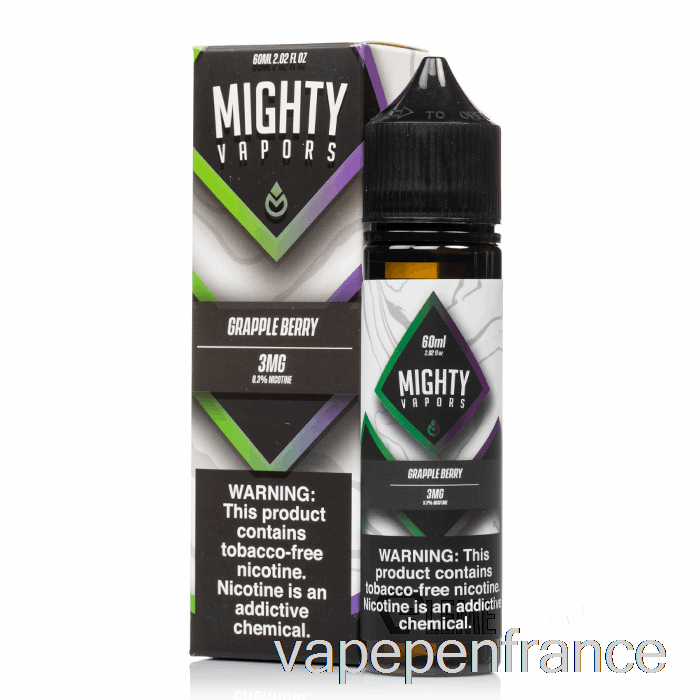 Grapplebery - Vapeurs Puissantes - Stylo Vape 60 Ml 6 Mg